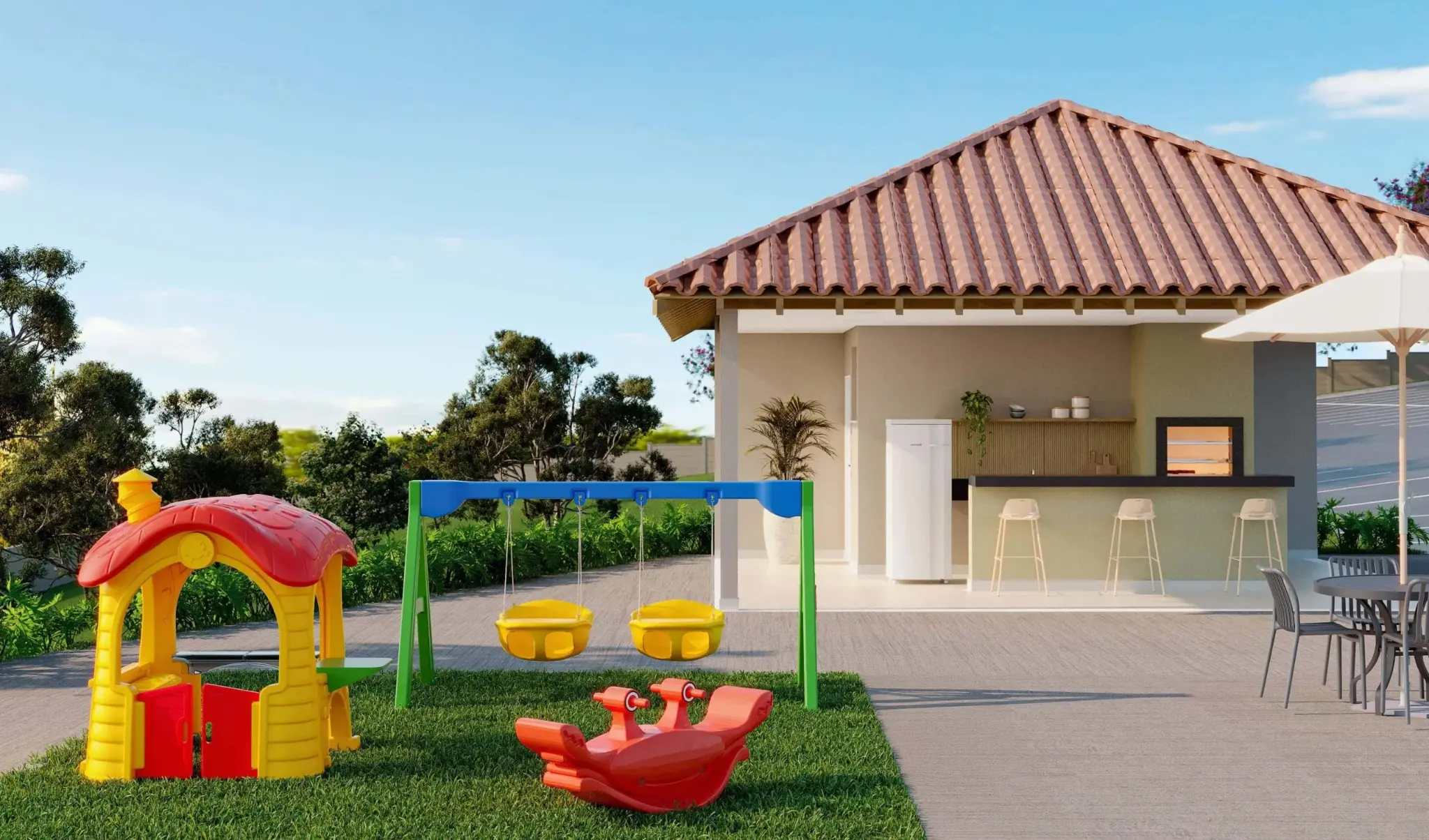 Espaço play baby para crianças pequenas